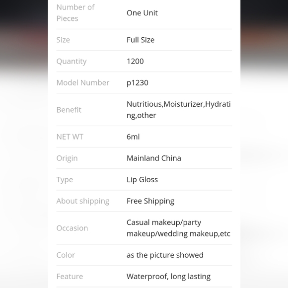 Diamond glitter metallic matte lip set - Picture 7 of 7